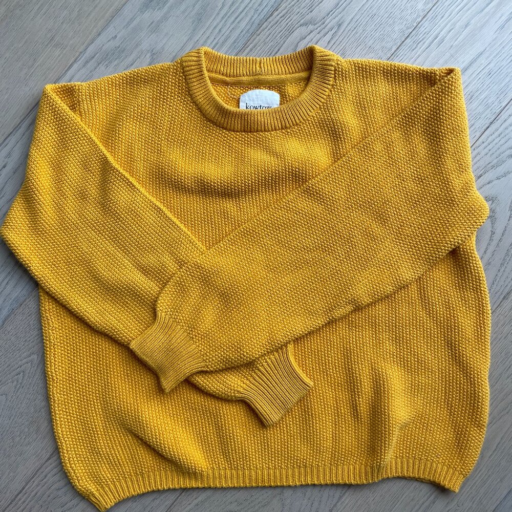 Kowtow Mustard Yellow Escape Crew